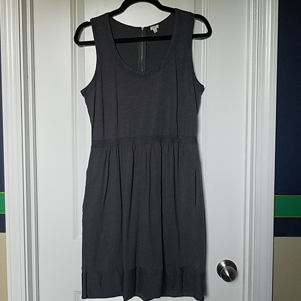 J Crew Gray dress with pockets